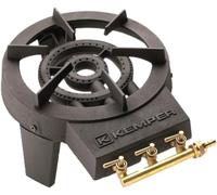 FORNELLONE A GAS IN GHISA BRUCIATORE A 2 FUOCHI CORONE FORNELLO GPL CAMPEGGIO 8k