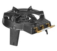 FORNELLONE A GAS IN GHISA BRUCIATORE A 3 FUOCHI CORONE FORNELLO GPL CAMPEGGIO