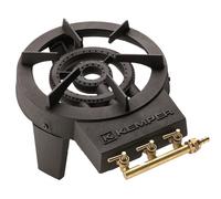 Kemper Fornellone a Gas Butano/Propano Tondo diametro 30 cm Bruciatore in Ghisa da 8.6 Kw colore Nero - 104988