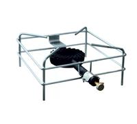 FORNELLONE CROMATO 30x30cm FORNELLO A GAS BRUCIATORE 3,5KW GHISA C/RUBINETTO