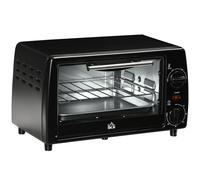 Fornetto Elettrico 10L 750W 36,5x26x22 cm Temperatura Regolabile e Timer Nero