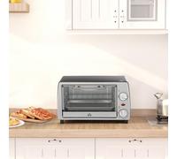 Fornetto Elettrico 10L Temperatura Regolabile e Timer, Griglia e Teglia Incluse, 750W, 36.5x26x22cm, Argento Nero Descrizione:Vuoi preparare velocemente piatti sfiziosi per la tua famiglia e gli amici