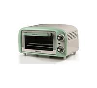 Ariete 3919 Forno Elettrico Vintage, 800W, Capacità 10L, Doppio vetro, Retrò, Verde