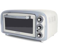 Ariete 979 Forno Elettrico di Design 18 Litri - Ideale per pizza da 30 cm - Doppio vetro - 1380 Watt - Acciaio Inox - Linea Vintage - Celeste