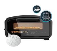 Cecotec Forno Elettrico per Pizza Pizza&Co 500 Gyro. Pietra Girevole ad Alta Temperatura, Pannello Digitale Touch, 8 Menù, 65-500°C, Cottura Regolabile, Prepara la Vera Pizza di Pizzeria a Casa Tua