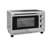 HOMCOM Fornetto Elettrico da 30L con 3 Funzioni di Cottura, Temperatura Regolabile e Timer, 1600W, Argento Aosom