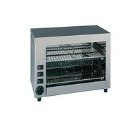 fornetto professionale doppio con 6 posti e 6 pinze per toast e sandwich. Funzioni multiuso: cuocere, tostare, grigliare