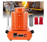 Forni elettrici da sciogliere 2000w, pagare in metallo. 2102 ℉, il condizionamento dello schermo in metallo kit caccia alle streghe grafite rifiuti RongRong metallo, argento, arancione - 3 chilo