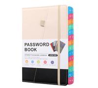 Fornitore di servizi Internet Registro di bordo Password sicura Keeper Schede alfabetiche Copertina rigida Notebook per password Internet Sito -Indirizzi bianco e nero