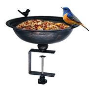 Fornitore di uccelli facile da installare con danza organizzare per montaggio rapido su balaustre del portico Fornitore di metallo per la pulizia del vassoio di lancio