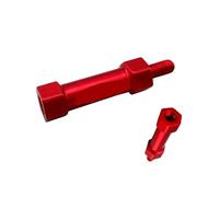 Fornitori di distanziali in alluminio rosso con dado lungo M3 fai da te, tubo in lega, colonna, corpo di aeroplano modello, asta in alluminio for drone(M3x30mm (50pcs))
