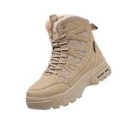 Fornitura diretta della fabbrica Inverno High Top Stivali da uomo Imbottiti Addensato Big Cotton Shoes Stivali Caldi Donna Stivali da Lavoro Larghi, cachi, 39 1/3 EU