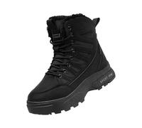 Fornitura diretta della fabbrica Inverno High Top Stivali da uomo Imbottiti Addensato Big Cotton Shoes Stivali Caldi Donna Stivali da Lavoro Larghi, Nero , 39 1/3 EU