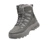 Fornitura diretta della fabbrica Inverno High Top Stivali da uomo Imbottiti Addensato Big Cotton Shoes Stivali Caldi Donna Stivali da Lavoro Larghi, Grigio, 39 2/3 EU