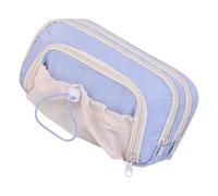 Forniture artistiche multistrato Astuccio per penne e matite di grande capacità Borsa per la scuola estetica per studenti d'arte Classr Scatola organizzatori multistrato, Viola, Bellezza di massa