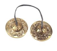Forniture Buddiste, Campana da Meditazione, Strumento a Percussione Buddista con Memorie, Design Tibetano Artigianale (modello doppio drago)