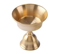 Forniture buddiste tibetane Templi Bruciatori a Olio Ghee Lampada Burro Portalampada In Ottone Tealight Titolare Tazza Decori Tavolo Elegante Arrangiamento