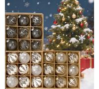 Forniture decorative con palline di Natale Squisito dipinto con ciondolo per albero di Natale Ornamento per la casa 9 pezzi/8 cm Palla decorativa per feste di anno