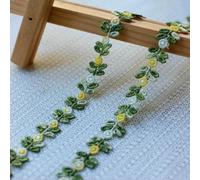 Forniture fai da te, cintura in pizzo con fiori morbidi fatti a mano, accessori per capelli, 1,5 cm x 1 iarda, tipo C