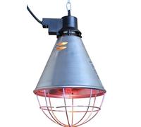 Forniture per animali domestici Lampada di calore radiante a infrarossi e lampadina rossa Interruttore alto basso Pollame Polli Pulcini Cucciolo Cane & Live Stock