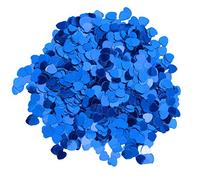 Forniture per feste, coriandoli durevoli a forma di cuore, ottima fattura per compleanni e feste di matrimonio (BLUE)