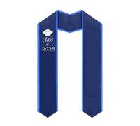 Forniture per feste di laurea, fascia in raso con tracolla per abito da scapolo, elegante e versatile, 180 x 11,5 cm, design Qmv624 (azzurro, taglia unica)
