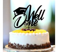Forniture per feste di laurea Well Done Topper per torta a tema laurea Silhouette Ragazza Ragazzo Classe personalizzata del 2022 Regali di laurea per studente Compagno di scuola Scorrimento Acrilico