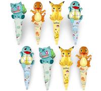 Forniture per feste Pokémon | 15+ anni (Mix 1, 8 x Palloncini in foil a bastoncino per mano)