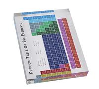 Forniture per la decorazione della scrivania Attraente Moderno Portatile Inodore Acrilico Sistema Periodico Decorazione Bella Casa Educativa Periodica Elementi del Sistema (S 20,5 x 7,5 x 3 cm /