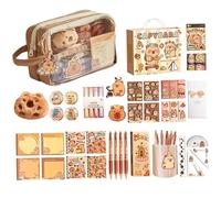 Forniture per la scuola Capybara Adorabile Caso per matita Capybara con Pens Notebook Spegnere Adesivi più sorpresa Pratica di compleanno Pratiche Regali di Natale per gli studenti per bambini