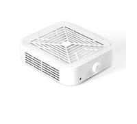 forniture per onicotecnica Aspirapolvere for unghie professionale senza spazzole, aspiratore for unghie senza fili con potente ventola di aspirazione per strumenti per manicure(White)