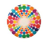 Forniture rotonde per badge con stampa di forme vivaci per decorazioni per la Coppa del Mondo, bomboniere e accessori alla moda, One Size, Ferro