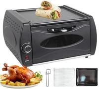 Forno 2 in 1 con controllo della temperatura, vetro visivo, piastra calda, teglia e scaffale, forno per pizza 2100 W per cucina e ristorante
