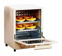 Forno a convezione da banco da 1200 W con griglie a 3 livelli, timer da 60 minuti e termostato regolabile per cuocere al forno e arrostire
