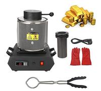 Forno A Fusione,Forno A Fusione D'oro,1150℃ Forno Fusione Metalli Digitale Forno Fusione Elettrico Forno Fusione Automatica Oro Fusione Macchina Per Fusione Oro Gioielli Argento(Black,2kg)