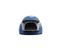 Forno a legna artigianale Wave con rivestimento a mosaico colore bianco/azzurro Ø 130 cm (6-7 pizze)