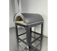 Forno a legna per pizza ALFONSO 6 PIZZE FULL OPTIONAL CON CARRELLO - 500 gradi