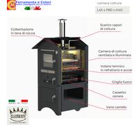 Forno a Legna Per Pizza Pane Dolci Porchetta CLEMENTI Ventilazione Smart 3 Piani