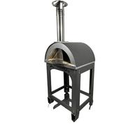 Forno a legna pizza ALFONSO 2 PIZZE FULL OPTIONAL CON CARRELLO biscotto 500°