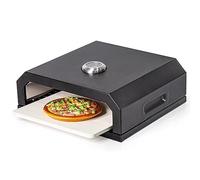 Forno a legna portatile per barbecue all'aperto, con termometro, 12 forni per pizza per campeggio, casa, adatto per forno a gas/elettrico/carbone