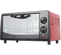 Forno a microonde 800 W con temperatura regolabile e timer, include piastra grill e griglia per alimenti, design compatto per cucine piccole