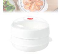Forno a microonde a vapore Forno a microonde a vapore con coperchio e vassoio Design a strati for la conservazione dell'acqua for cucine a microonde(2 Layer)