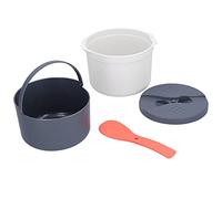 Forno a microonde Cuociriso A Vapore Pentole da resistenti alle alte temperature a 2 strati per chicchi di riso perfettamente cotti Materiale PP Arancione Rosso Grigio Bianco