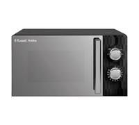 Forno a Microonde Manuale Solo Russell Hobbs Honeycomb RHMM715B da 17 Litri e 700W, Nero, con 5 Livelli di Potenza, Timer Integrato e Funzione Scongelamento.