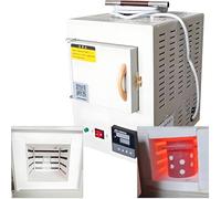 Forno a Muffola Da Tavolo Compatto, In Fibra Ceramica Ad Alta Temperatura Con Controllo Integrato Del Programma, Intervallo: 100-1000 °c, Per Uso Industriale E Di Laboratorio