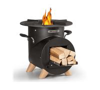 FORNO A RAZZO BLUMFELDT Oshima portatile compatto, Legna, Griglia da 800 cm², Nero