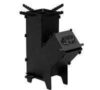 Forno a razzo per forno olandese da campeggio Rocket Stove Grill Camping Hobo Forno a legna pieghevole Portatile Compatto