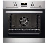 Forno a ventola singola in acciaio inossidabile A Classificazione energetica Solo Forno a microonde in Silver Tact Forno elettrico singolo integrato - Acciaio inossidabile Ideale per arrostire, cuocere al forno