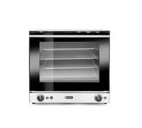 HENDI Forno a Convezione Professionale H90S con Umidificazione Manuale, 2670W, incl. 4 Teglie in Alluminio, 2 Ventole, 50-300°C, Porta Doppio Vetro, 230V, 595x595x(H)570mm, Acciaio Inox
