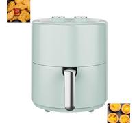 Forno ad Aria, Forno Combo Smart a Doppia Funzione, Circolazione di Aria Calda con Controllo Intelligente della Temperatura, Perfetto per Patatine Fritte, Nuggets di Pollo, Ali di Pollo Arrosto green